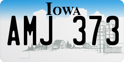 IA license plate AMJ373