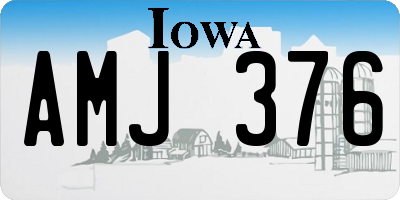 IA license plate AMJ376