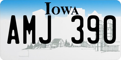 IA license plate AMJ390
