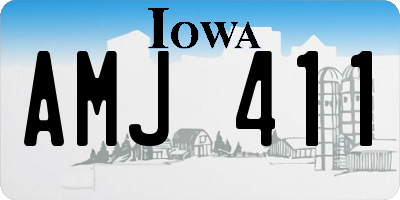 IA license plate AMJ411