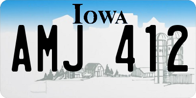IA license plate AMJ412