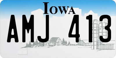 IA license plate AMJ413