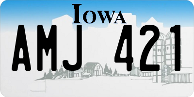 IA license plate AMJ421