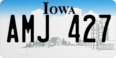 IA license plate AMJ427