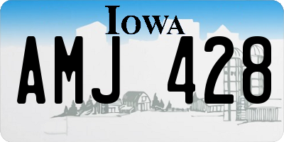 IA license plate AMJ428