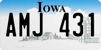 IA license plate AMJ431