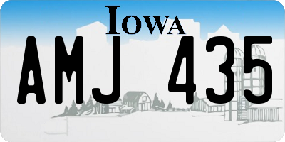IA license plate AMJ435