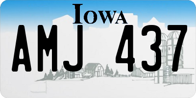 IA license plate AMJ437