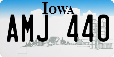 IA license plate AMJ440