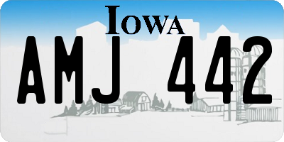 IA license plate AMJ442
