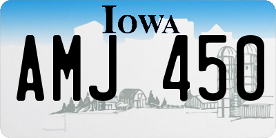 IA license plate AMJ450