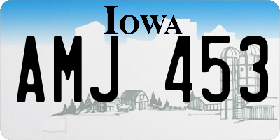 IA license plate AMJ453