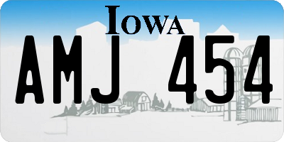 IA license plate AMJ454