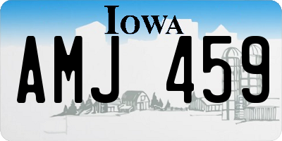 IA license plate AMJ459