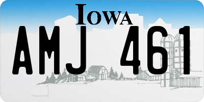 IA license plate AMJ461