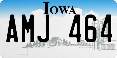 IA license plate AMJ464