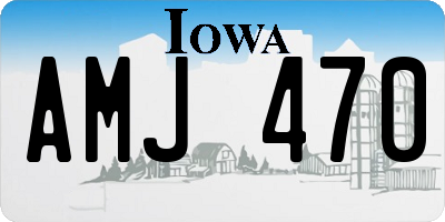 IA license plate AMJ470