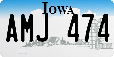 IA license plate AMJ474