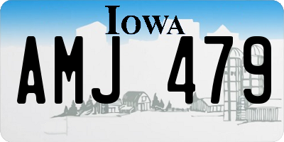 IA license plate AMJ479