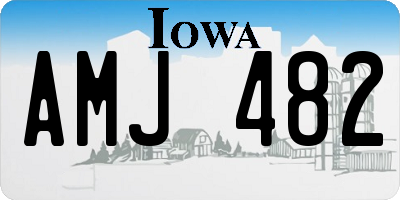 IA license plate AMJ482