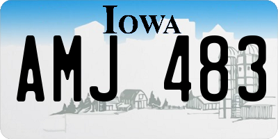 IA license plate AMJ483