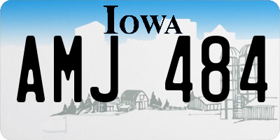 IA license plate AMJ484