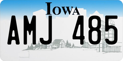 IA license plate AMJ485