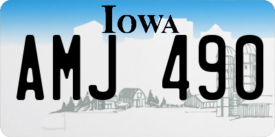 IA license plate AMJ490