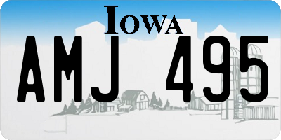 IA license plate AMJ495