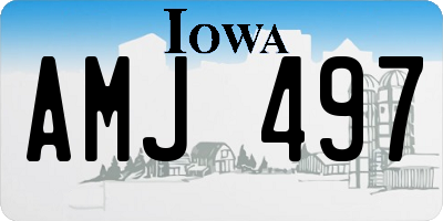 IA license plate AMJ497
