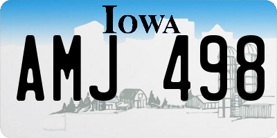 IA license plate AMJ498