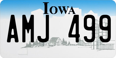 IA license plate AMJ499