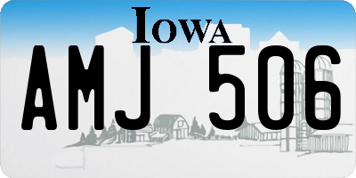 IA license plate AMJ506