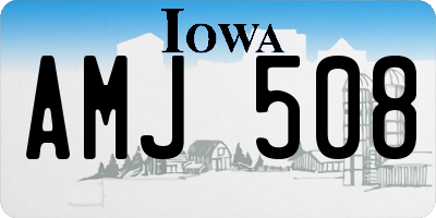 IA license plate AMJ508