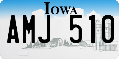 IA license plate AMJ510