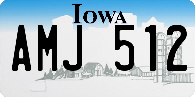 IA license plate AMJ512