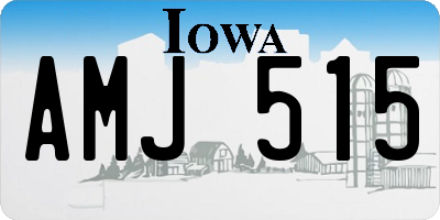 IA license plate AMJ515