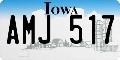 IA license plate AMJ517