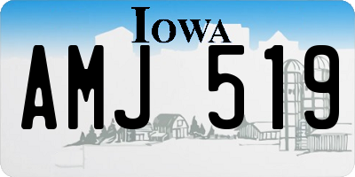 IA license plate AMJ519