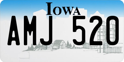 IA license plate AMJ520
