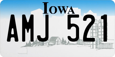 IA license plate AMJ521