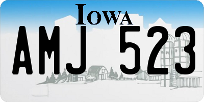IA license plate AMJ523