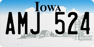 IA license plate AMJ524