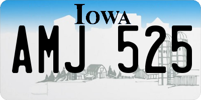 IA license plate AMJ525