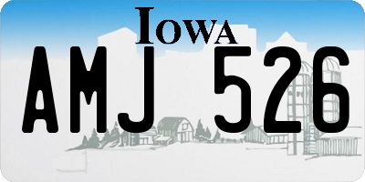 IA license plate AMJ526