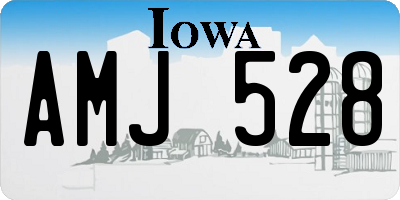 IA license plate AMJ528