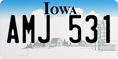 IA license plate AMJ531