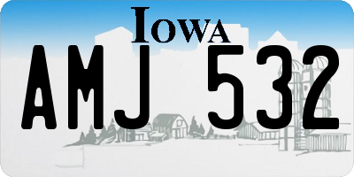 IA license plate AMJ532