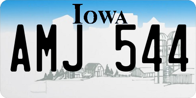 IA license plate AMJ544