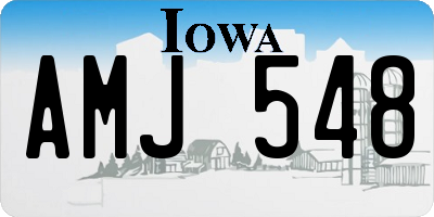 IA license plate AMJ548